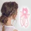 Unique Bargains Cute Flower Ribbon Scrunchie Hair Elastic Band 1 Pc - 2 of 4