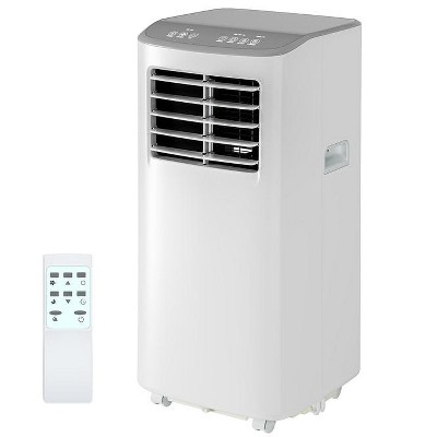 8,000 BTUs Portable Air Conditioner with Dehumidifier, Fan, Cooling 3-In-1, 24h Timer, Cools Up to 350 Sq. Ft. with Remote Control