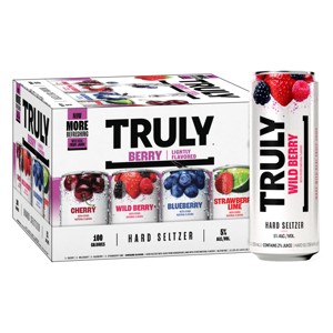 Truly Hard Seltzer Berry Mix Pack - 12pk/12 fl oz Slim Cans - 1 of 4