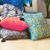 Beauty Embroidered Decorative Pillow Blue/Sunshine - Rochelle Porter - 4 of 4