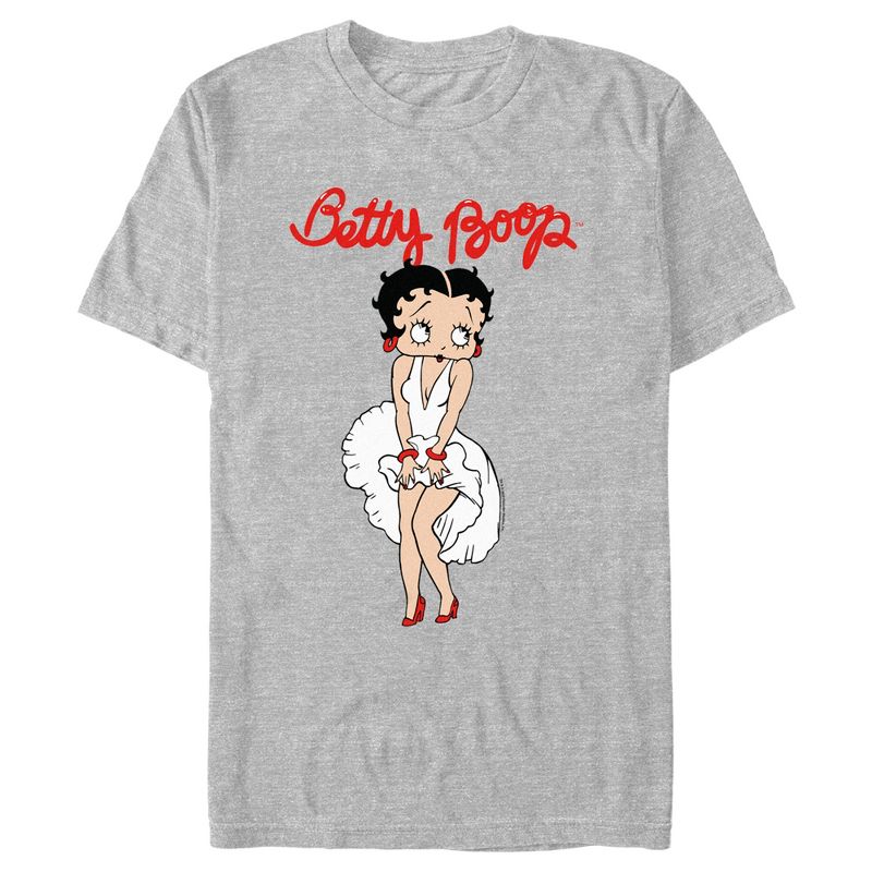 Men's Betty Boop Classic White Dress Betty T-Shirt, 1 of 6