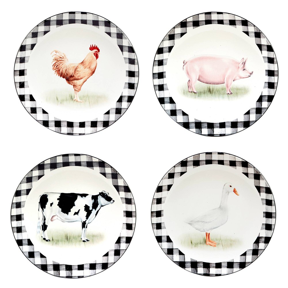 Photos - Other kitchen utensils Certified International Set of 4 On the Farm Salad Plates  