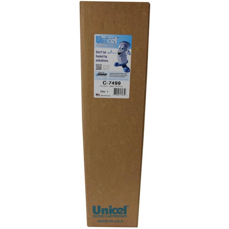 Unicel C-7499 100 Square Foot Media Replacement Pool Filter Cartridge with 142 Pleats, Compatible with Pentair, American, and Premier Springwater, 4 of 7