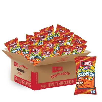 Herr's Hot Cheese Curls - 1 Ounce (Pack of 42)