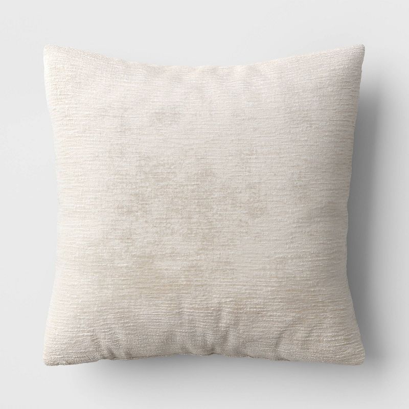 Textured Velvet Square Throw Pillow - Threshold™, 1 of 6