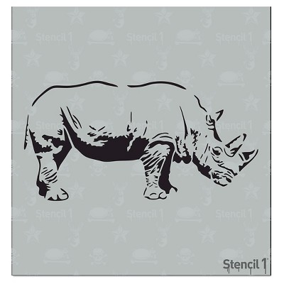 Stencil1 Rhino - Stencil 5.75" x 6"