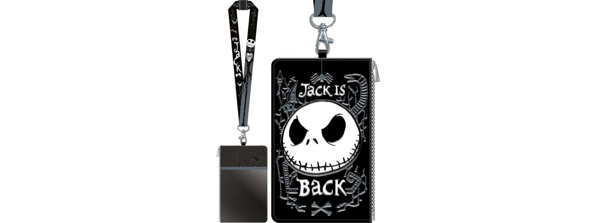 Lanyard with Passport Holder J-ack-Skellington