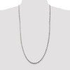 Black Bow Jewelry 4.25mm Sterling Silver Diamond Cut Solid Rope Chain Necklace - 2 of 4