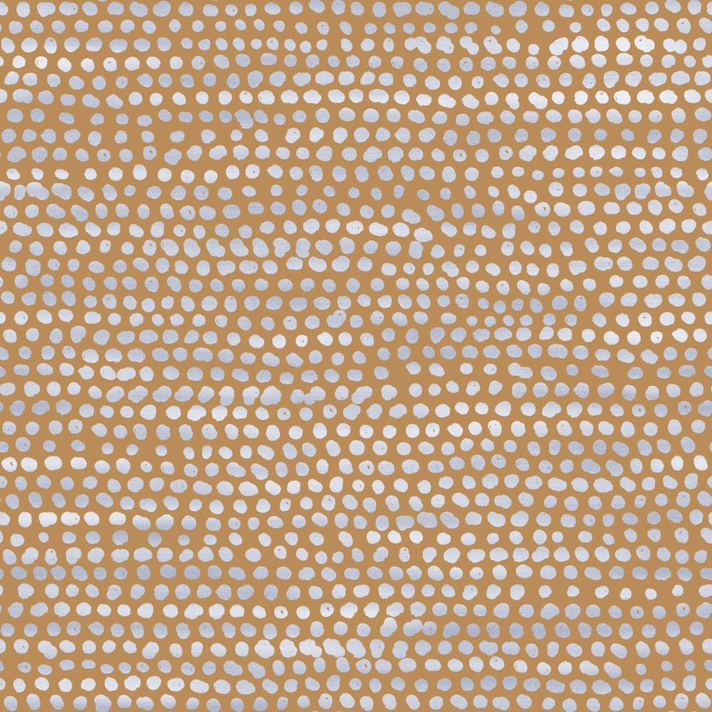Tempaper & Co. Moire Dots Removable Peel and Stick Wallpaper, Toasted Turmeric Dots, 28 sq ft: Vinyl, Self-Adhesive, Modern Decor