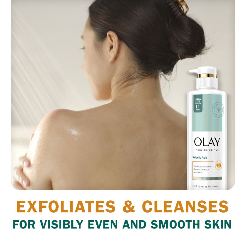 Olay Skin Solutions Body Wash with Salicylic Acid - 17.9 fl oz, 4 of 11