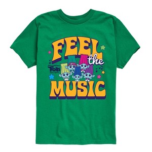 Boys' - Trolls - Feel The Music Brozone Branch and Brothers Short Sleeve Graphic T-Shirt - 1 of 4