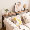 KTMBDW 2 Pack Narrow Console Sofa Table with Power Outlets, Long Couch Table with Metal Frame and Charge Station with 6.5’ Extension Cord for Hallway - 4 of 4