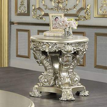 28" Sorina Accent Table Antique Gold Finish - Acme Furniture