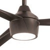 56" Minka Aire Modern 3 Blade Outdoor Ceiling Fan with LED Light Remote Control Oil Rubbed Bronze Wet Rated for Patio Exterior - 3 of 4