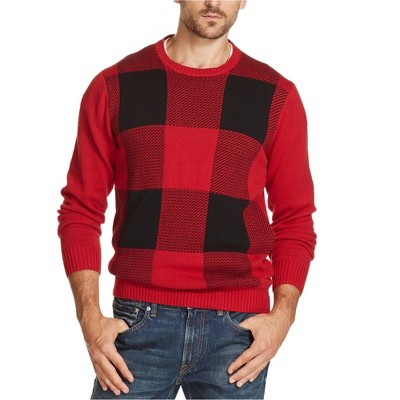 Weatherproof Mens Plaid Pullover Sweater