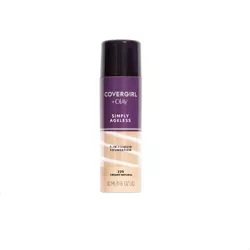 COVERGIRL + Olay Simply Ageless 3-in-1 Liquid Foundation with Hyaluronic Complex + Vitamin C - 220 Creamy Natural - 1 fl oz