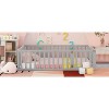 Grungis Queen Size Floor Bed for Kids,Modern Wood Toddler Bed with Heightened Safety Guardrails and Door,Montessori Bed for Bedroom - 2 of 4