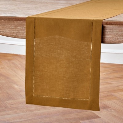 Solino Home Linen Classic Hemstitch Table Runner