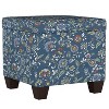Skyline Furniture Fairland Square Storage Ottoman Bandana Blue: Upholstered Footstool with Lid - 2 of 4