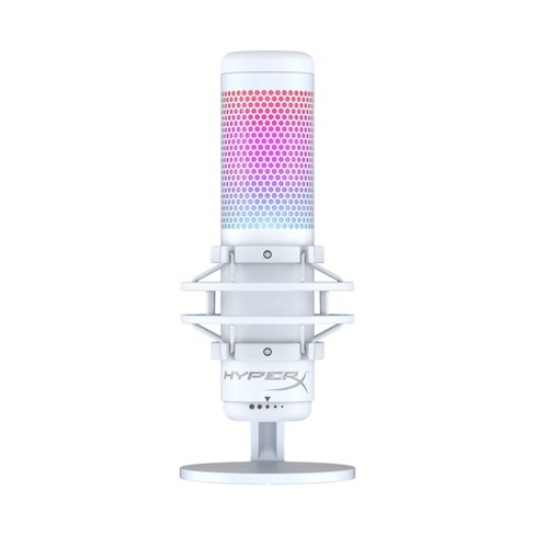 HyperX QuadCast S RGB USB Condenser Microphone for PC/PlayStation 4 - White