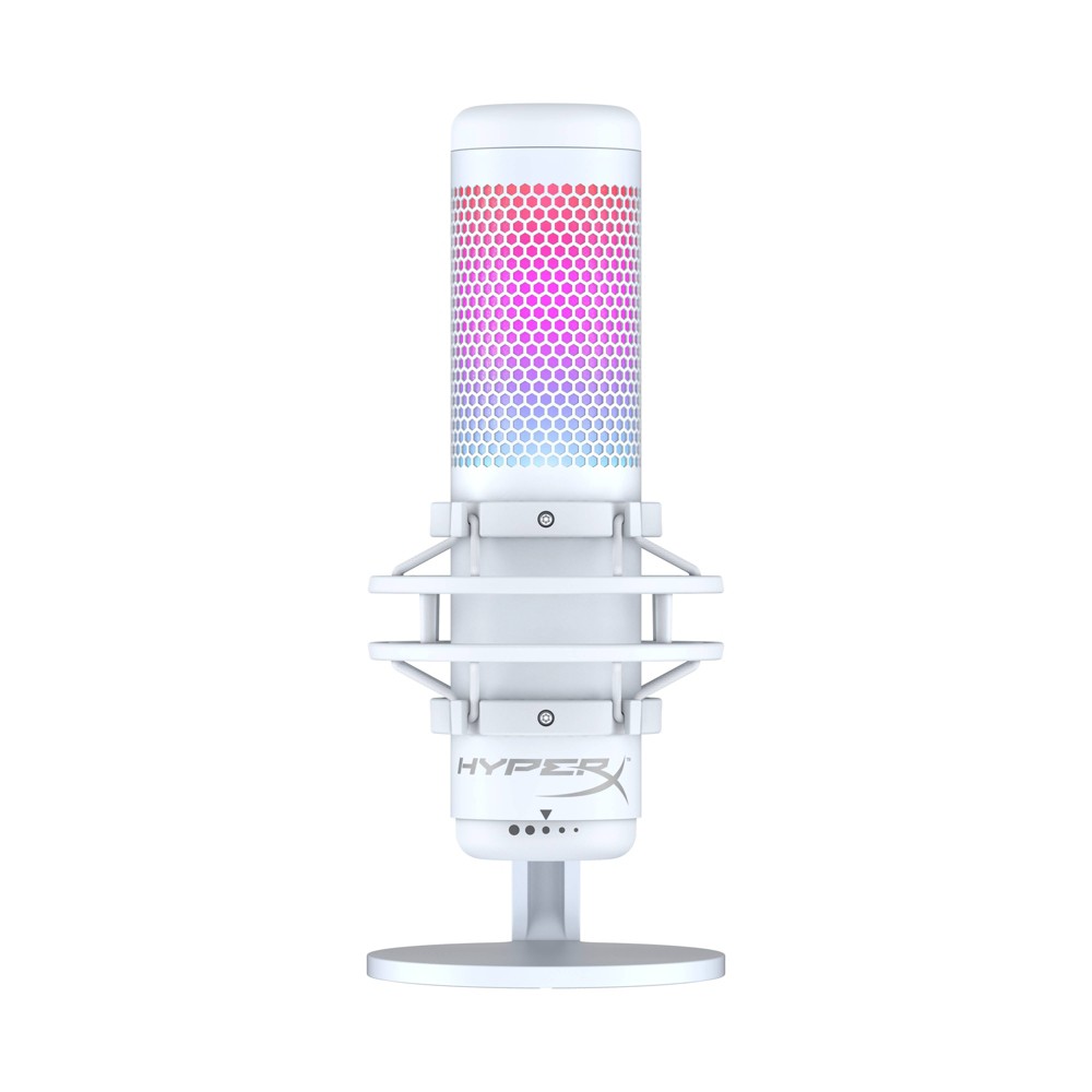 HyperX QuadCast S RGB USB Condenser Microphone for PC/PlayStation 4 - White: Studio Use