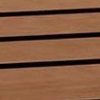 rustic teak seat with matte black frame