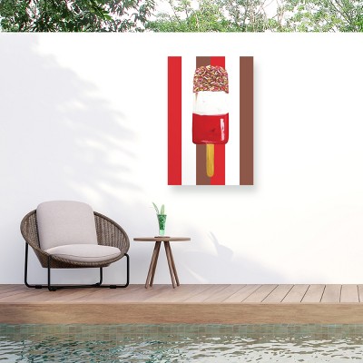 Trademark Fine Art - Alice Straker  Fab Stripes Matted Framed Art