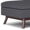 Sapphtopaz Versatile Ottoman with Storage Upholstered Coffee Table with Wood Legs Foot Stool Storage Bench for Living Room, Entryway - 3 of 4