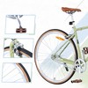 VisioGear Bicycles, Hybrid Bicycle with Single Speed, Bicycles for Men Women Adults, Commuter Bike with Adjustable Seat, Green, 64.97"*24.41"*38.52" - 4 of 4