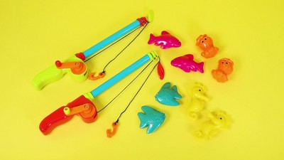 6 Pcs Kids Fishing Rod Fishing Pole Toy Educational Learning Toys for  Children