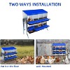 Chicken Nesting Boxes,Metal Chicken Laying Box with with Removable Trays and Roll Out Egg Collection for Chicken Coop,with Metal Bracket - 4 of 4