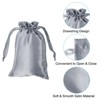 Unique Bargains Mini Smooth Soft Wedding Christmas Satin Bags with Drawstring 30 Pcs - 3 of 4