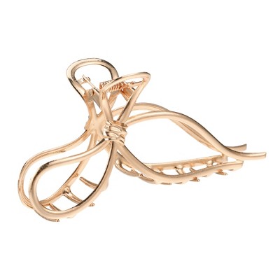 Unique Bargains Women's Metal Bowknot Hair Clips 1 Pc