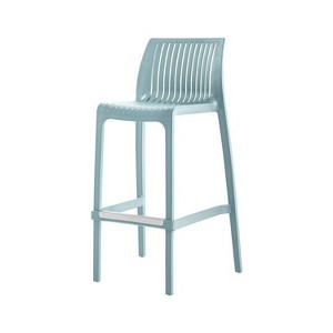 Lagoon Milos Resin Stackable Outdoor Bar Stool - 1 of 4