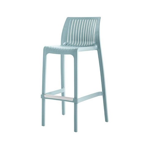 Lagoon Milos Resin Stackable Outdoor Bar Stool Baby Blue Ergonomic Uv Weather resistant Target