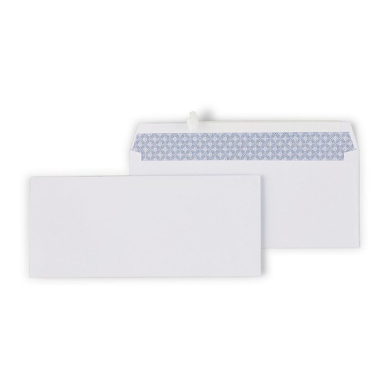 Staples EasyClose Security Tint #10 Envelope 4-1/8" x 9-1/2" White 500/BX 50312, 1 of 7