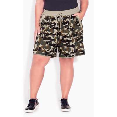 Agnes Orinda Women's Plus Size Knee Lenth Jogger Pocket Track Cargo Shorts  : Target