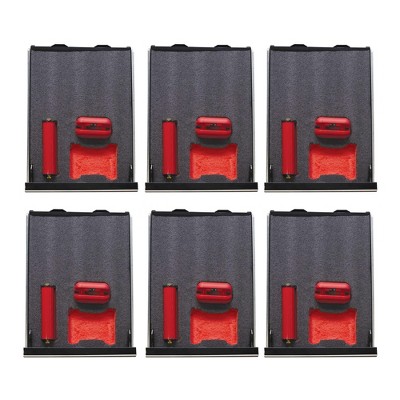 FastCap Kaizen Tool Chest Toolbox Drawer Organizer Customizable 57mm 1/8 Inch Layered Sandwich Foam Sheet, Black/Red (6 Pack)