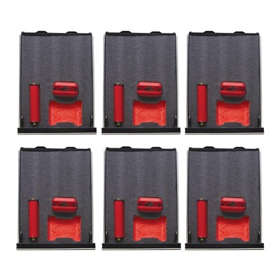 FastCap Kaizen Tool Chest Toolbox Drawer Organizer Customizable 57mm 1/8 Inch Layered Sandwich Foam Sheet, Black/Red (6 Pack)