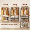 MOEPISY Clothes Racks for Hanging Clothes, Portable Rolling Garment Rack - 4 of 4