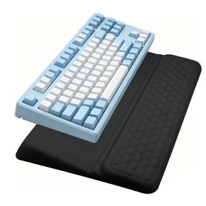 Ergonomic Memory Foam Keyboard Wrist Rest Pad - Non-Slip Lycra Surface ...
