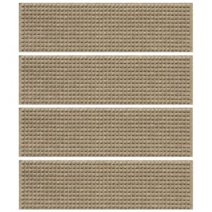 WaterHog 8.5"x30" Set of 4 Squares Indoor/Outdoor Stair Treads Door Mats - 1 of 4
