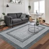 Living Room Rug, Washable Braided Rug, Non Slip Accent Carpet Braided Print, Indoor Rustic Area Rug Border Carpet for Bedroom Home Decor - 3 of 4