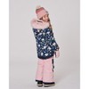 Deux par Deux Girl Two-Piece Play Snowsuit Flower Print - 2 of 4