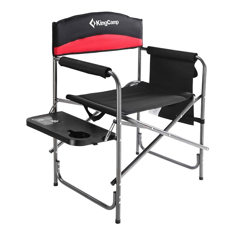 KingCamp Compact Camping Folding Chair with Side Table and Storage Pocket, 1 of 8