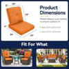 Buenhomino Outdoor Seat Cushion Set 25 x 22 x 4 Inch,Waterproof & Fade Resistant Outdoor Chair Cushions,Deep Seat Cushion with Removable Cover - 2 of 4