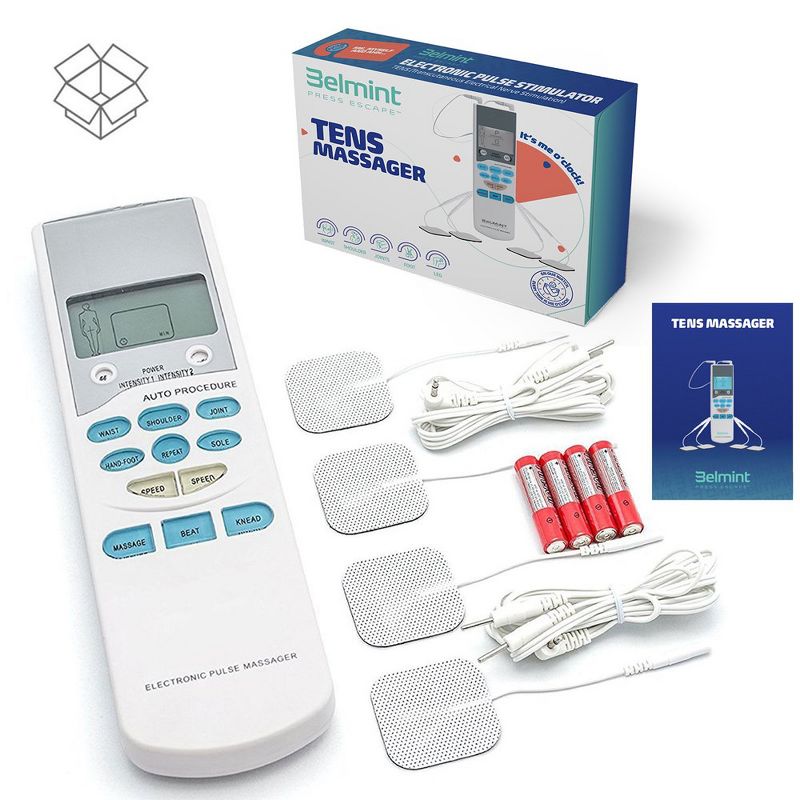 Belmint Tens Unit Tens Massager Electrical Stimulation Muscle Therapy Pain Relief, 2 of 6
