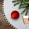 Northlight 4" Shatterproof Holographic Glitter Christmas Ball Ornament - Red - 2 of 3