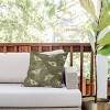 18"x18" Deny Designs Avenie Midnight Blooms Shaded Lichen Square Outdoor Throw Pillow Green - 3 of 4
