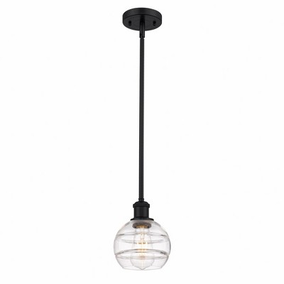 Rochester - 1 Light Stem Hung Mini Pendant In Industrial Style-7.88 Inches Tall and 5.88 Inches Wide